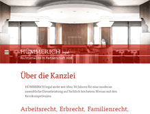 Tablet Screenshot of huemmerich-legal.de
